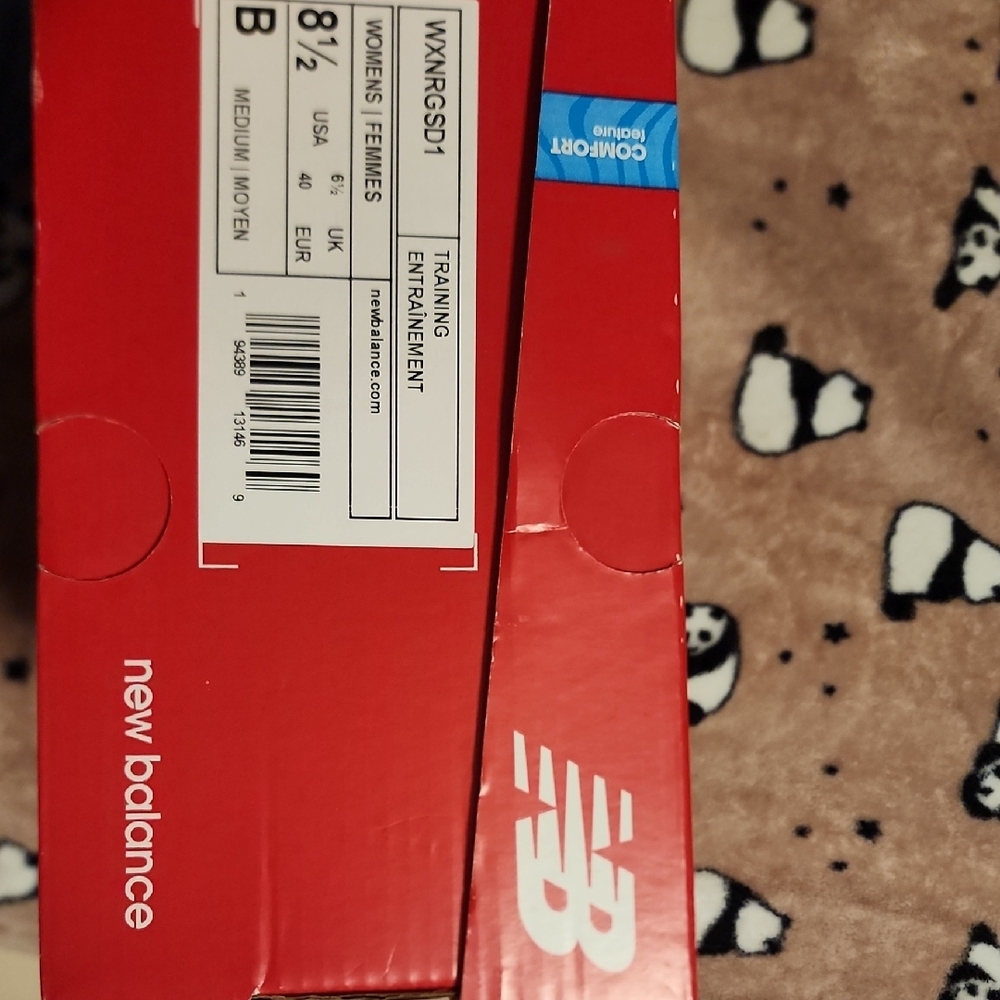 New Balance Black and Leopard Women's Sneakers - Picture 6 of 6